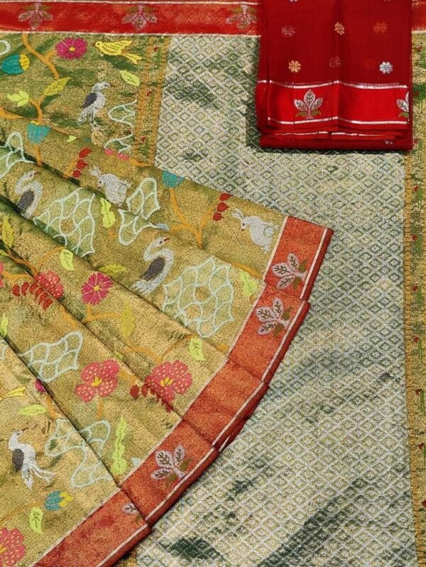 PURE GOLD DOUBLE TISSUE ZARIKOTA HANDLOOM SAREE_34