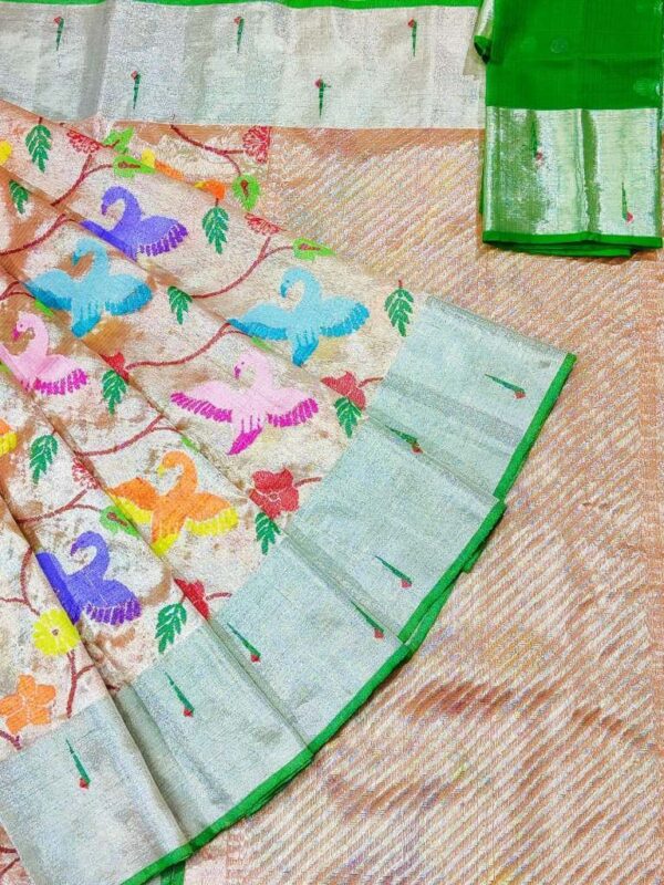 PURE SILVER DOUBLE ZARIKOTA HANDLOOM SAREE _49