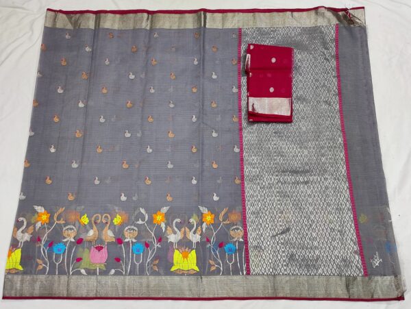 PURE SKIRT DESIGN ZARIKOTA HANDLOOM SAREE S-122 - Image 4