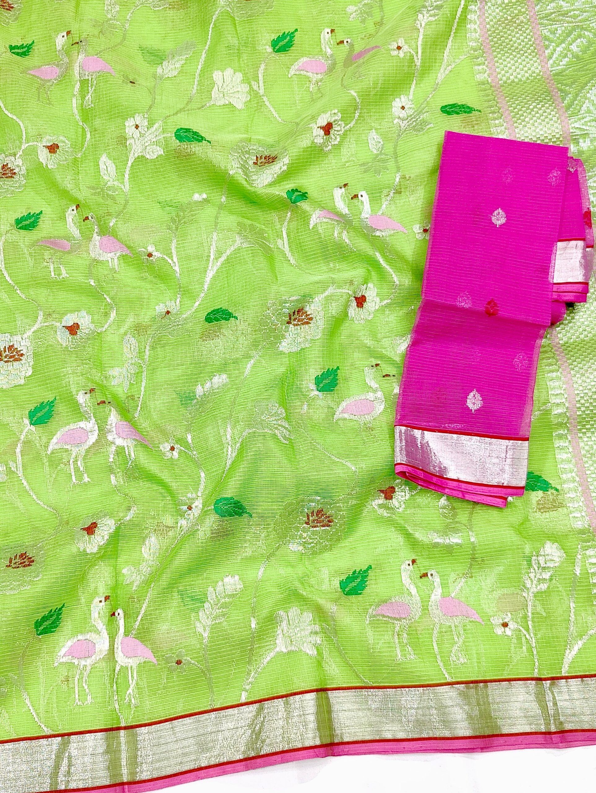 PURE ALL OVER JAAL ZARIKOTA HANDLOOM SAREE WITH BLOUSE_J231 - Image 2