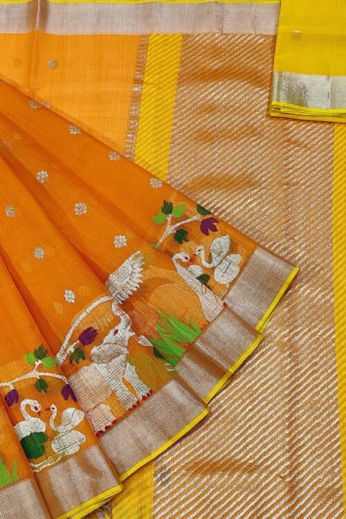 PURE SKIRT DESIGN ZARIKOTA HANDLOOM SAREE S-117