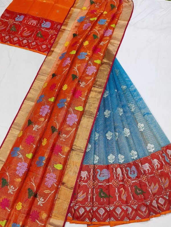 PURE ZARIKOTA HANDLOOM LEHANGA MATERIAL SET