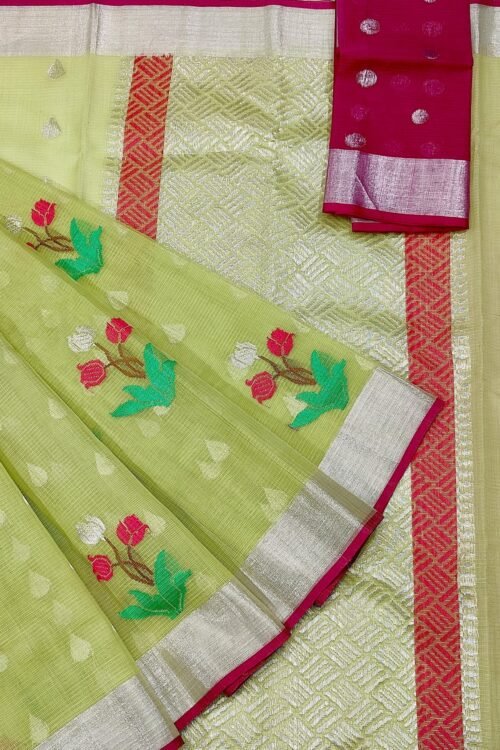 PURE ZARIKOTA HANDLOOM BUTA SAREE WITH BLOUSE B564