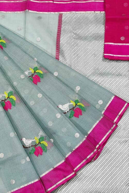 PURE ZARIKOTA HANDLOOM BUTA SAREE WITH BLOUSE B563