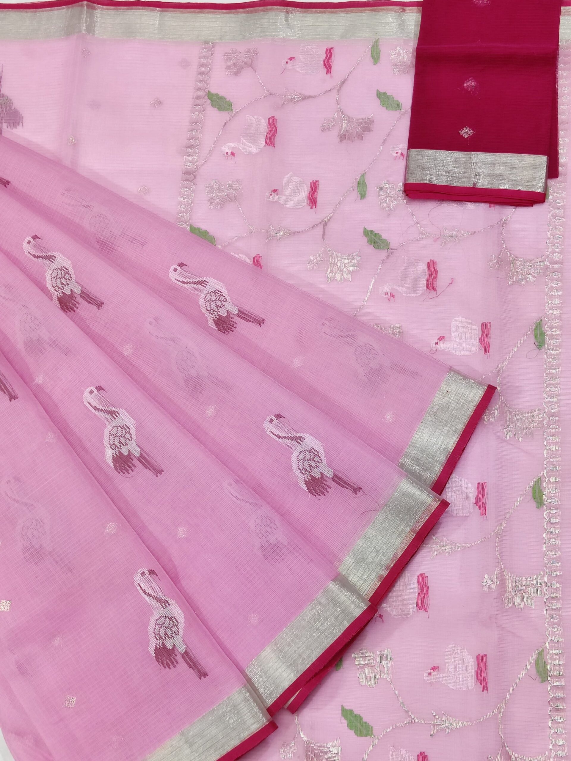 PURE ZARIKOTA HANDLOOM BUTA SAREE WITH BLOUSE B562