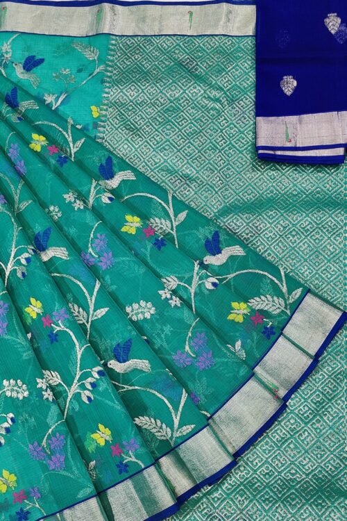 PURE ALL OVER JAAL ZARIKOTA HANDLOOM SAREE WITH BLOUSE_J254