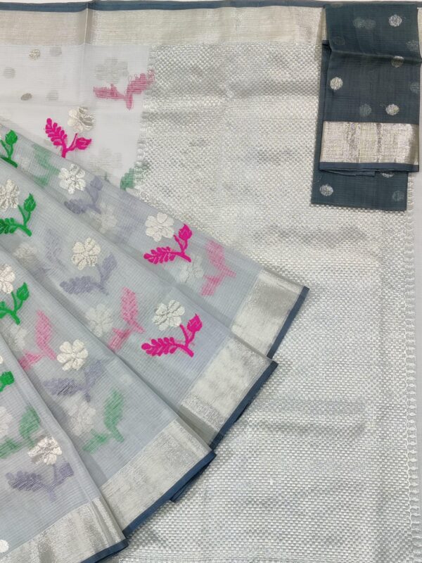 PURE ZARIKOTA HANDLOOM BUTA SAREE WITH BLOUSE B581