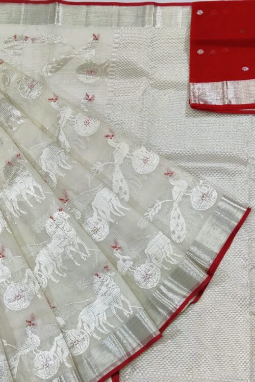 PURE ALL OVER JAAL ZARIKOTA HANDLOOM SAREE WITH BLOUSE_J230