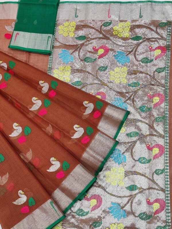 PURE ZARIKOTA HANDLOOM BUTA SAREE WITH BLOUSE B527