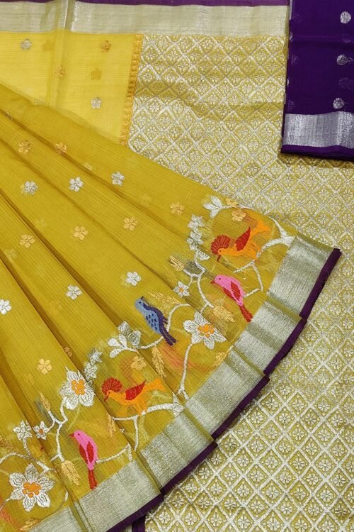 PURE SKIRT DESIGN ZARIKOTA HANDLOOM SAREE S-111