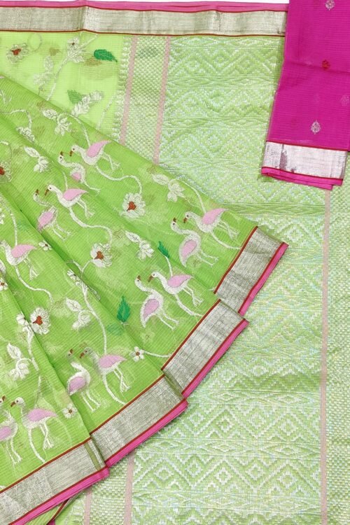 PURE ALL OVER JAAL ZARIKOTA HANDLOOM SAREE WITH BLOUSE_J231