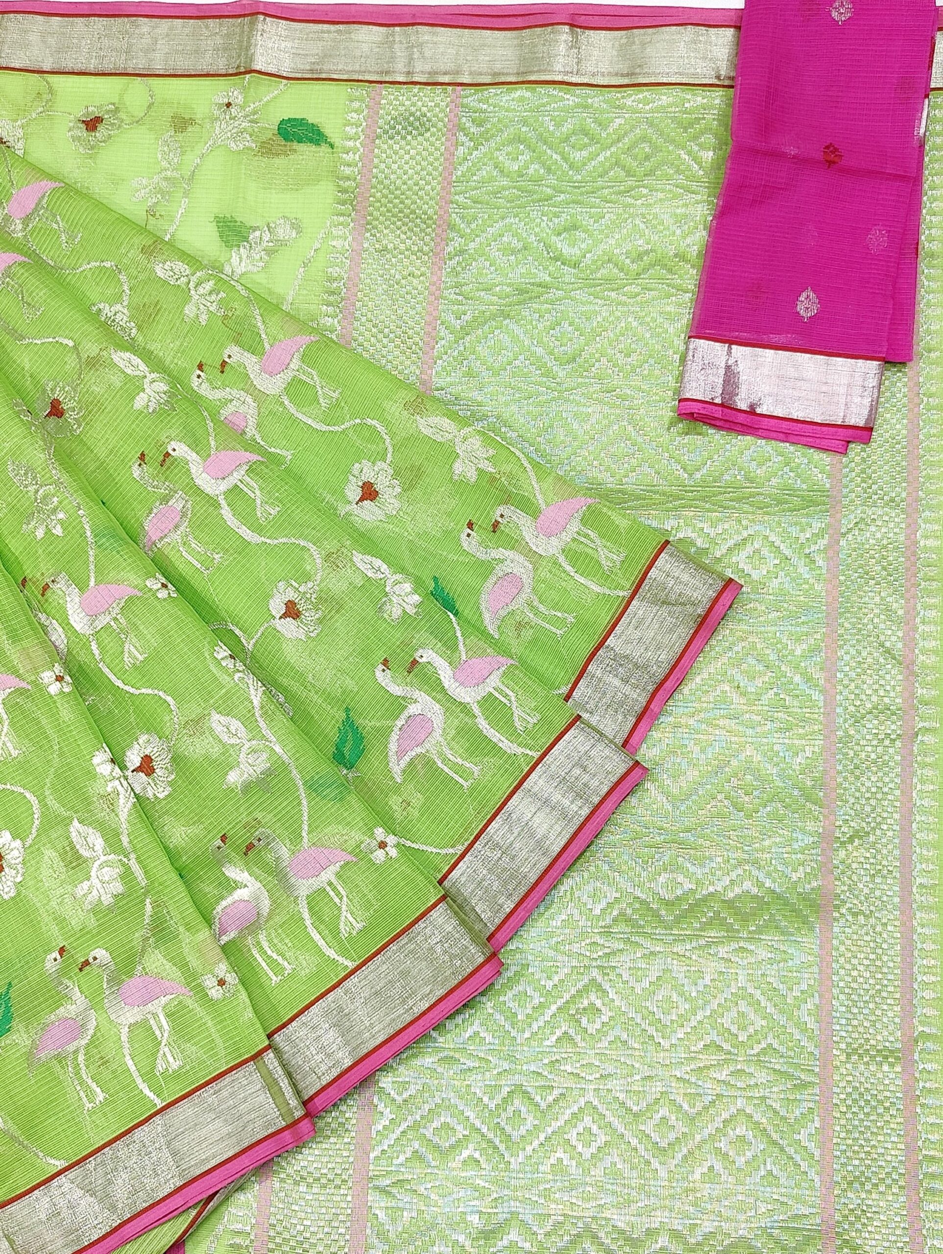 PURE ALL OVER JAAL ZARIKOTA HANDLOOM SAREE WITH BLOUSE_J231