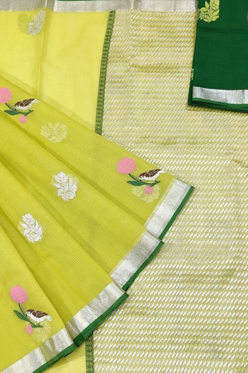 PURE ZARIKOTA HANDLOOM BUTA SAREE WITH BLOUSE B533