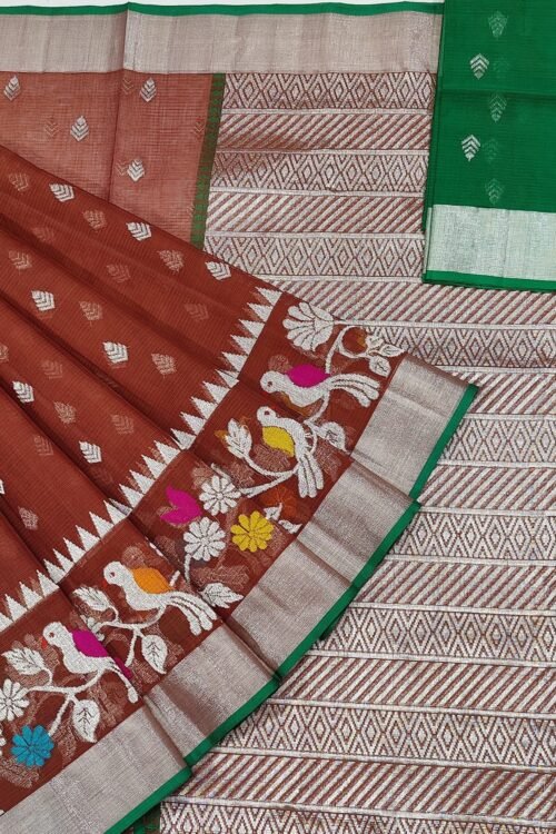 PURE SKIRT DESIGN ZARIKOTA HANDLOOM SAREE S-112