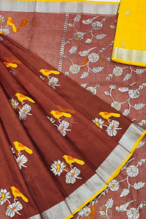 PURE ZARIKOTA HANDLOOM BUTA SAREE WITH BLOUSE B545