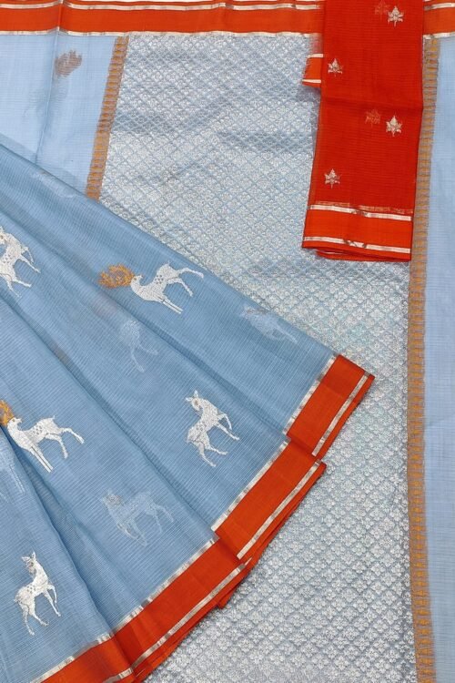 PURE ZARIKOTA HANDLOOM BUTA SAREE WITH BLOUSE B546