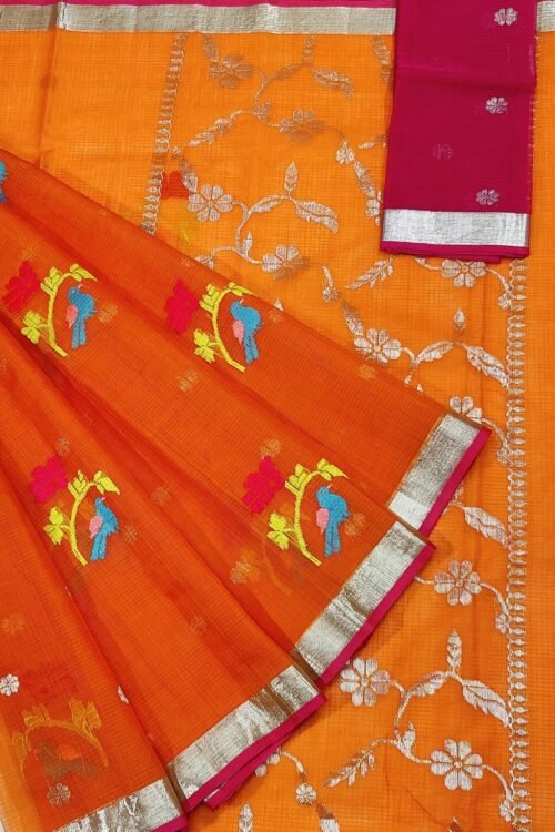 PURE ZARIKOTA HANDLOOM BUTA SAREE WITH BLOUSE B544