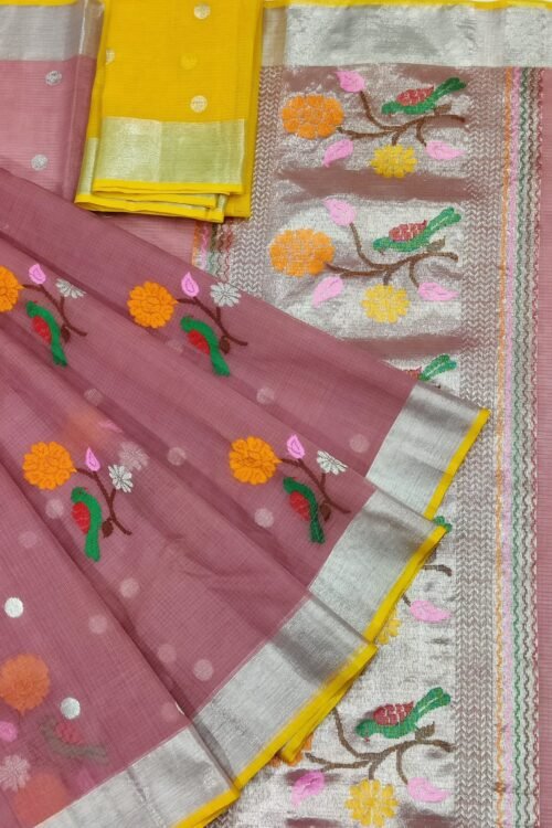 PURE ZARIKOTA HANDLOOM BUTA SAREE WITH BLOUSE B543