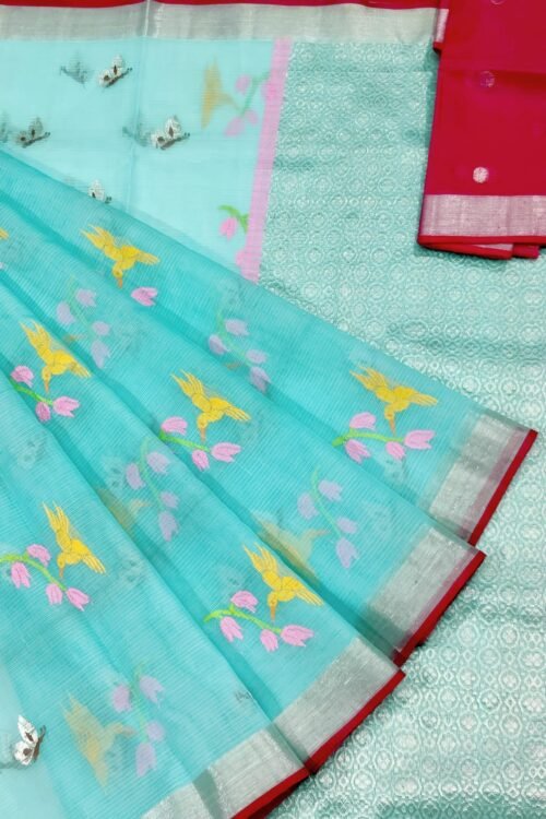 PURE ZARIKOTA HANDLOOM BUTA SAREE WITH BLOUSE B540