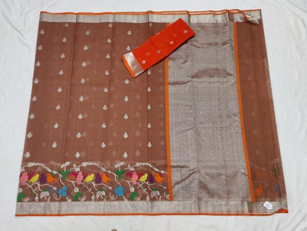 PURE SKIRT DESIGN ZARIKOTA HANDLOOM SAREE S-137 - Image 4