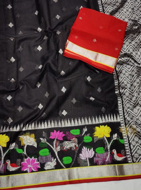 PURE SKIRT DESIGN ZARIKOTA HANDLOOM SAREE S-129 - Image 2