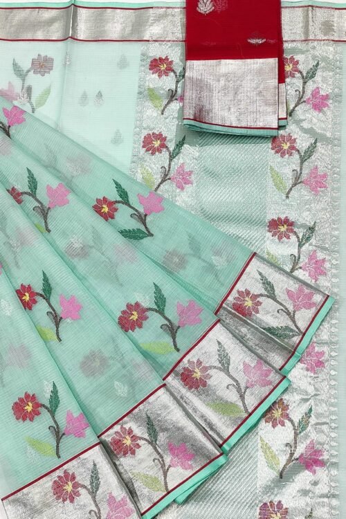 PURE ZARIKOTA HANDLOOM BUTA SAREE WITH BLOUSE B687