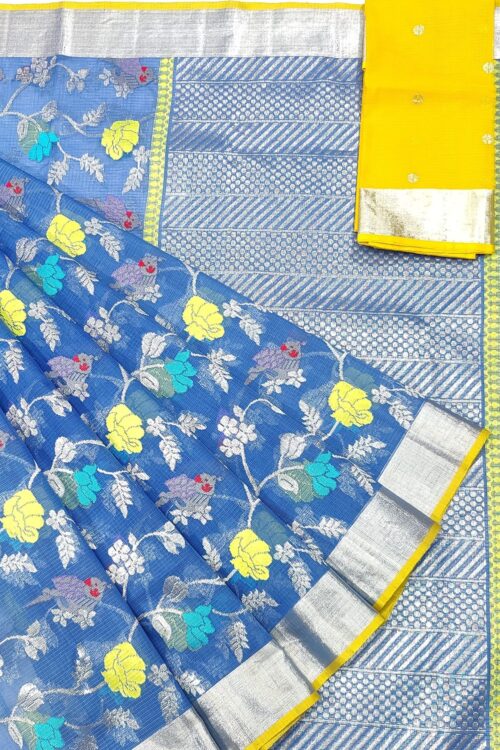 PURE ALL OVER JAAL ZARIKOTA HANDLOOM SAREE WITH BLOUSE_J301
