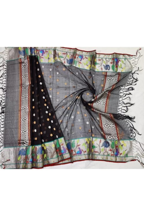 PURE BOTH SIDE PAITHANI BORDER ZARIKOTA HANDLOOM DUPATTA D-90