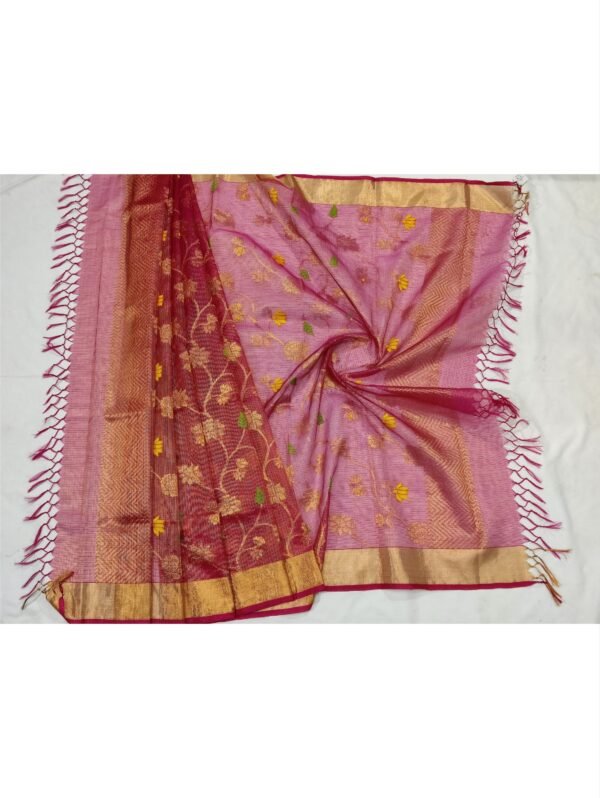 PURE GOLD TISSUE ALL OVER JAAL ZARIKOTA HANDLOOM DUPATTA D-92