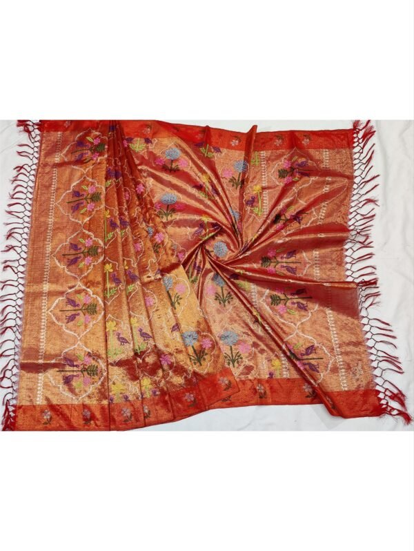 PURE GOLD DOUBLE TISSUE ALL OVER JAAL ZARIKOTA HANDLOOM DUPATTA D-91