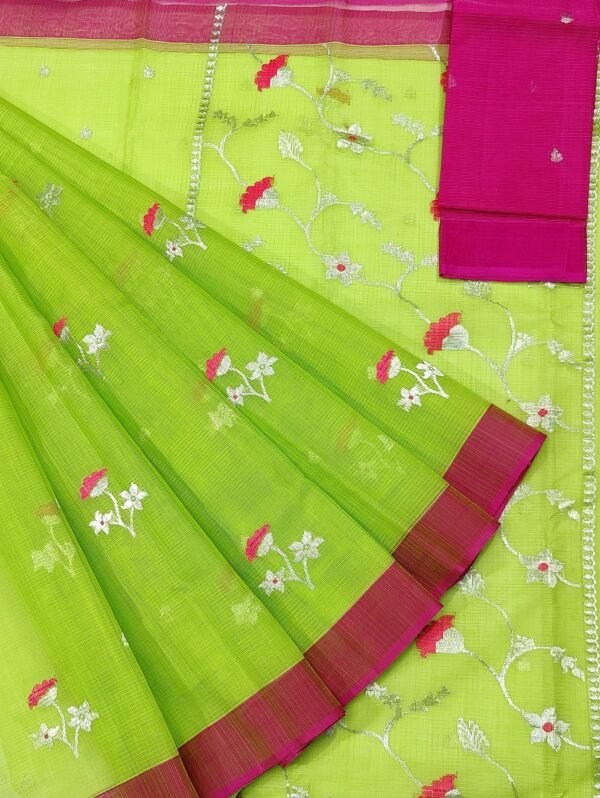 PURE ZARIKOTA HANDLOOM BUTA SAREE WITH BLOUSE B631