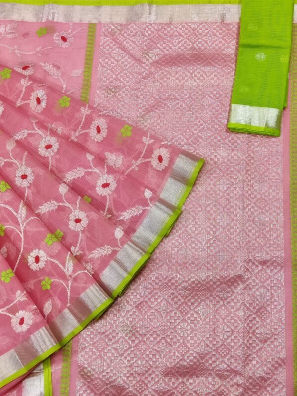 PURE ALL OVER JAAL ZARIKOTA HANDLOOM SAREE WITH BLOUSE_J283