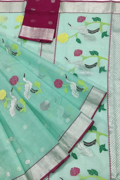 PURE ZARIKOTA HANDLOOM BUTA SAREE WITH BLOUSE B640