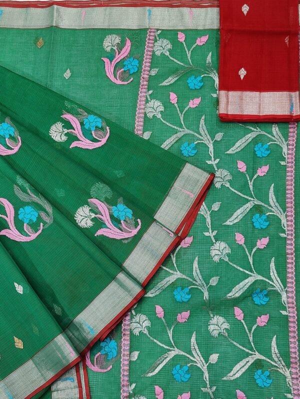 PURE ZARIKOTA HANDLOOM BUTA SAREE WITH BLOUSE B637