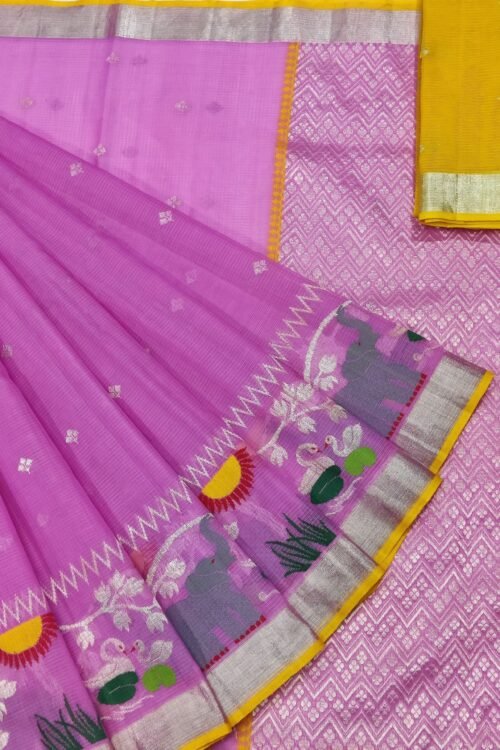 PURE SKIRT DESIGN ZARIKOTA HANDLOOM SAREE S-132