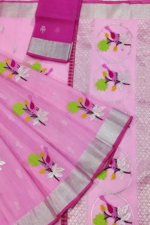 PURE ZARIKOTA HANDLOOM BUTA SAREE WITH BLOUSE B651