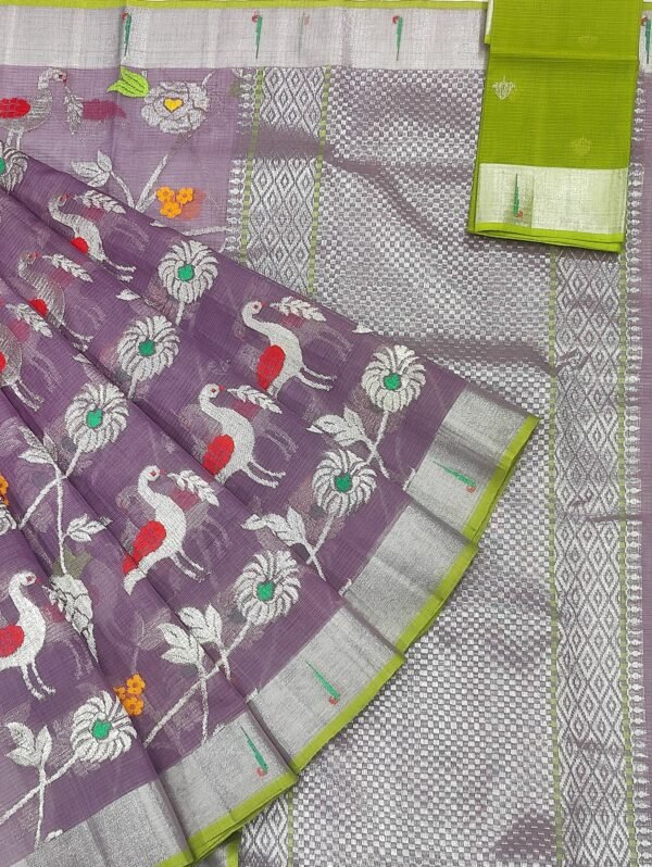 PURE ALL OVER JAAL ZARIKOTA HANDLOOM SAREE WITH BLOUSE_J275