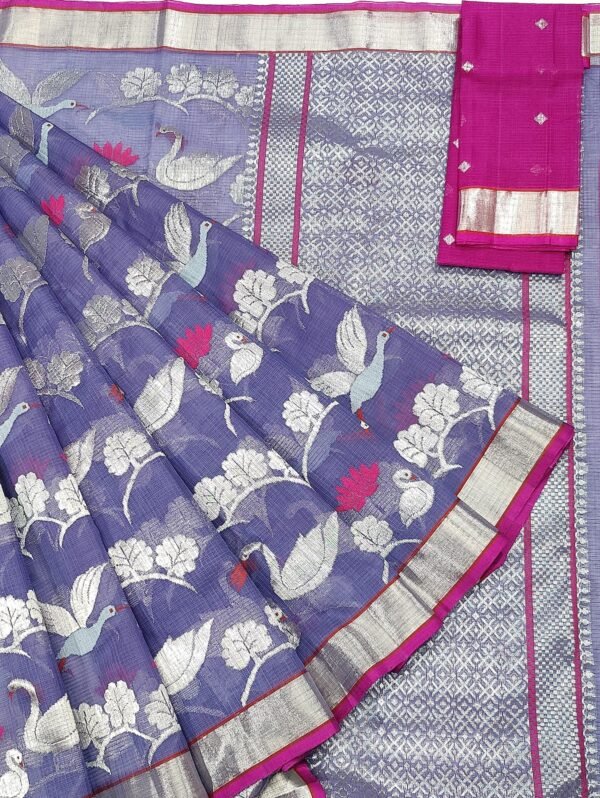 PURE ALL OVER JAAL ZARIKOTA HANDLOOM SAREE WITH BLOUSE_J277