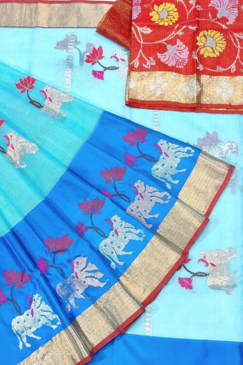 PURE ZARIKOTA HANDLOOM BUTA SAREE WITH BLOUSE B703