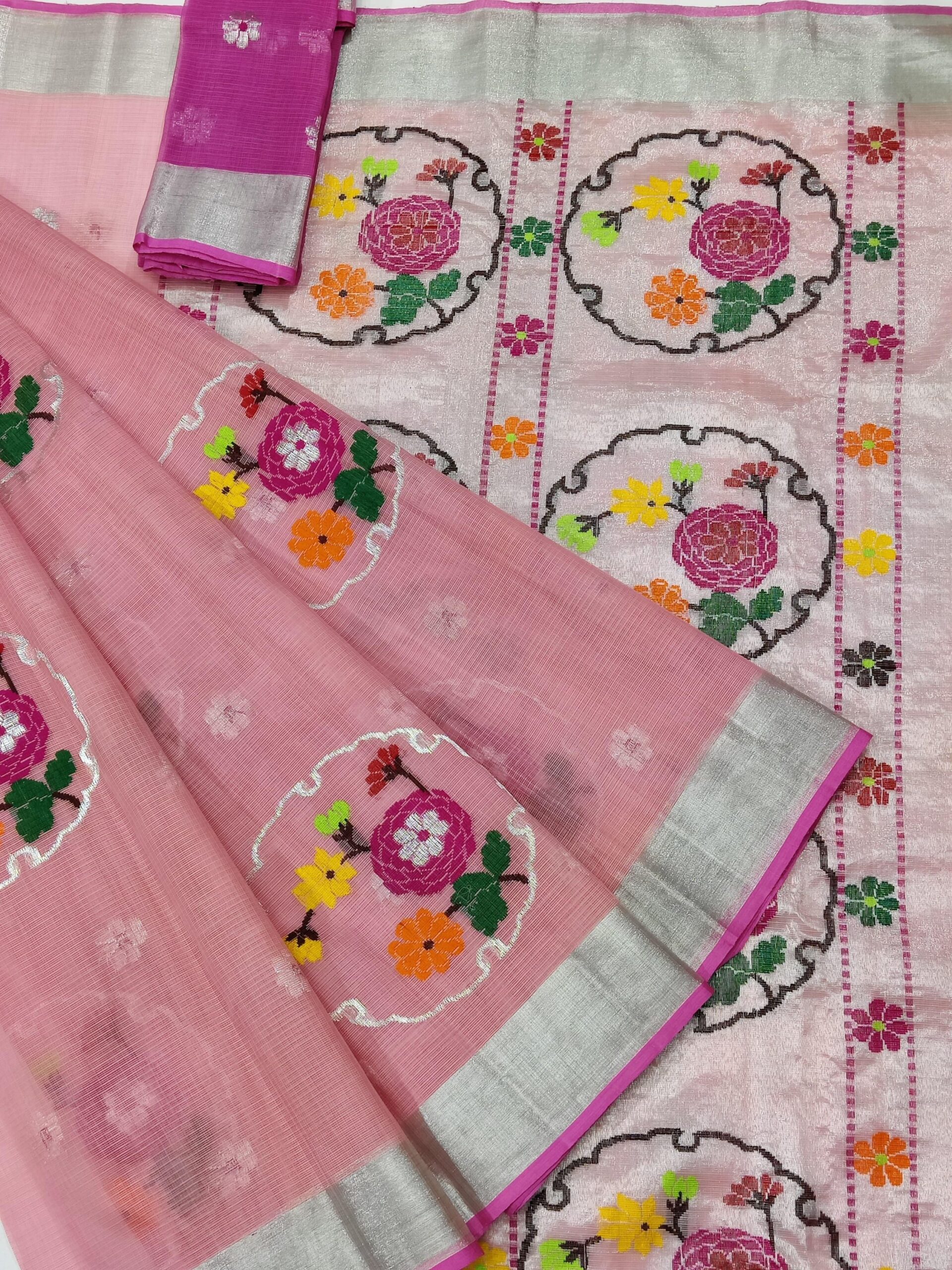 PURE ZARIKOTA HANDLOOM BUTA SAREE WITH BLOUSE B722