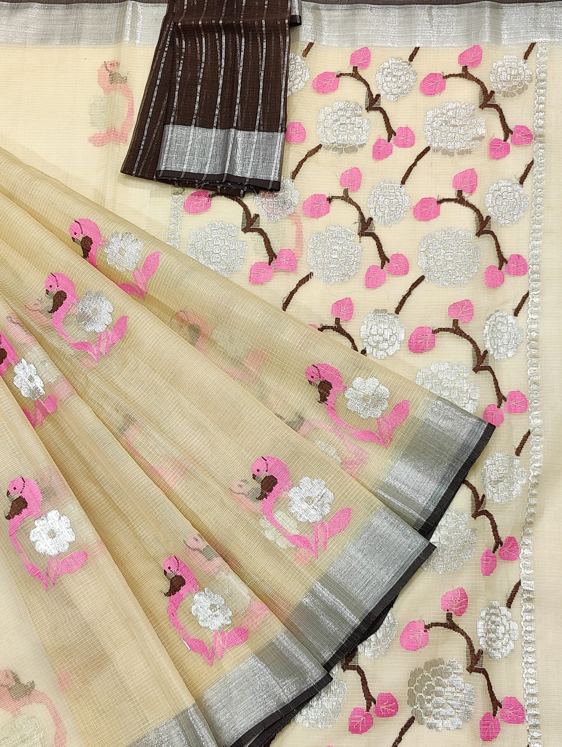 PURE ZARIKOTA HANDLOOM BUTA SAREE WITH BLOUSE B723