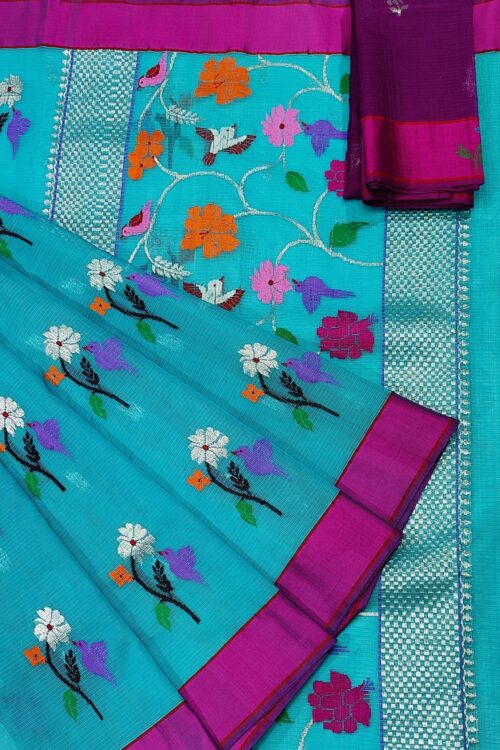PURE ZARIKOTA HANDLOOM BUTA SAREE WITH BLOUSE B771