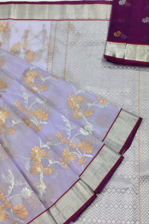 PURE ALL OVER JAAL ZARIKOTA HANDLOOM SAREE WITH BLOUSE_J317