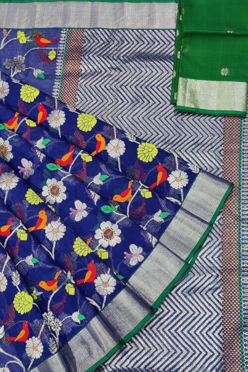PURE ALL OVER JAAL ZARIKOTA HANDLOOM SAREE WITH BLOUSE_J330