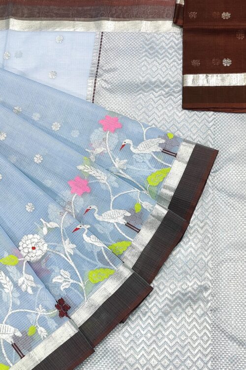 PURE SKIRT DESIGN ZARIKOTA HANDLOOM SAREE S-138