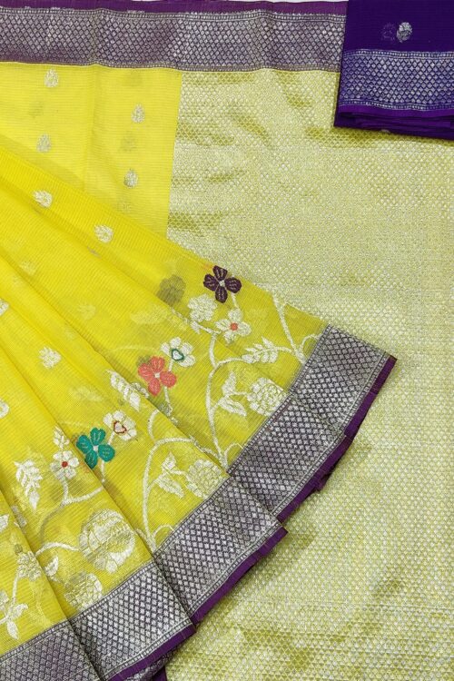 PURE SKIRT DESIGN ZARIKOTA HANDLOOM SAREE S-151