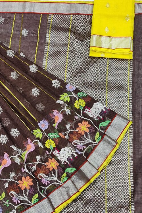 PURE SKIRT DESIGN ZARIKOTA HANDLOOM SAREE S-143