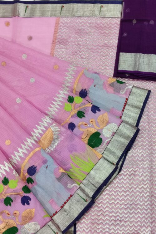 PURE SKIRT DESIGN ZARIKOTA HANDLOOM SAREE S-145