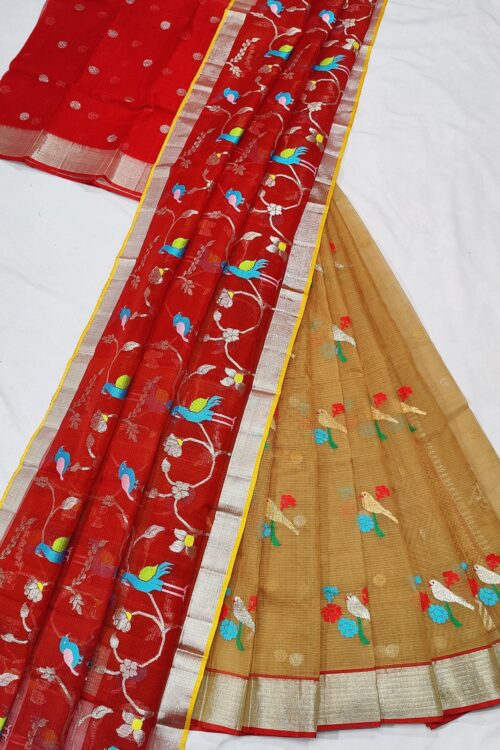 PURE ZARIKOTA HANDLOOM LEHANGA MATERIAL SET – L71