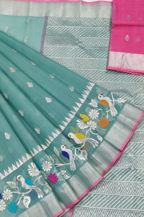 PURE SKIRT DESIGN ZARIKOTA HANDLOOM SAREE S-147